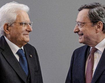 Sergio Mattarella y Mario Draghi