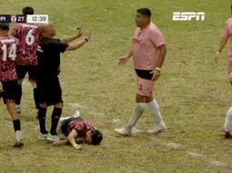Preocupación en la Copa Potrero: Bertolo sufrió un duro golpe y fue retirado inconsciente