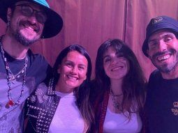 El encuentro entre Gianinna Maradona y Daniel Osvaldo con Tevez