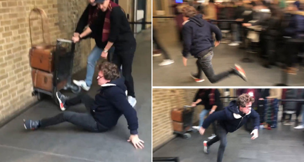 Fan de Harry Potter intentó tomar el tren a Hogwarts y esto le pasó