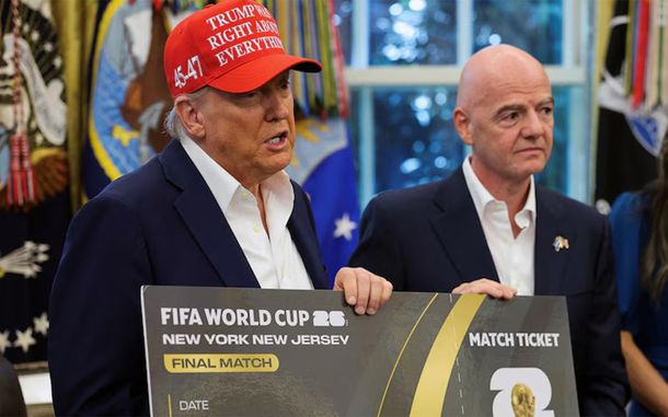 Donald Trump y Gianni Infantino, titular de la FIFA. Donald Trump y Gianni Infantino, titular de la FIFA.