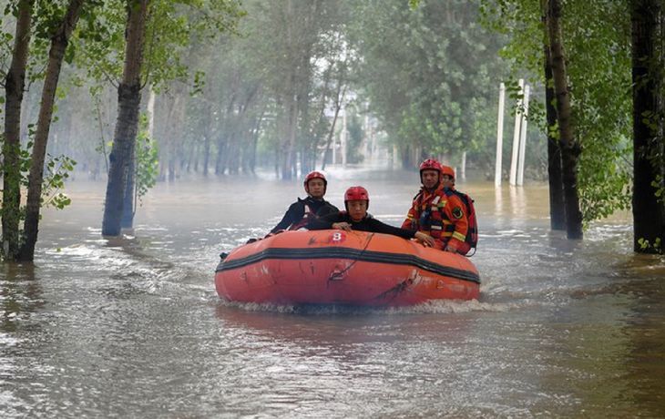 Se registran al menos 10 muertos por las inundaciones en el norte de China