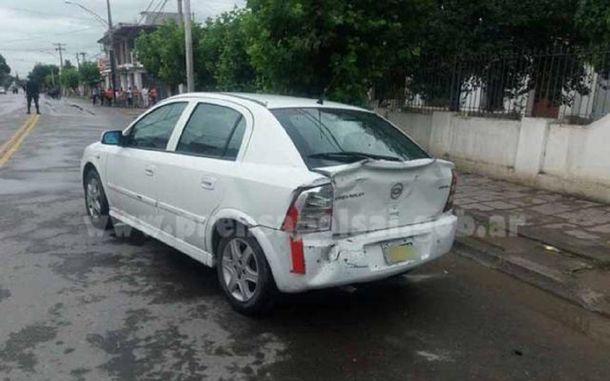 Así quedó el auto involucrado en el choque