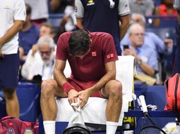 Roger Federer abatido