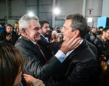 La primera foto de la fórmula Sergio Massa-Agustín Rossi