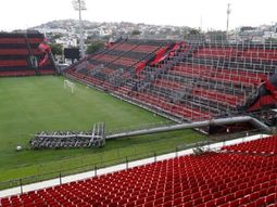 El estadio sufrió los embates del temporal El estadio sufrió los embates del temporal