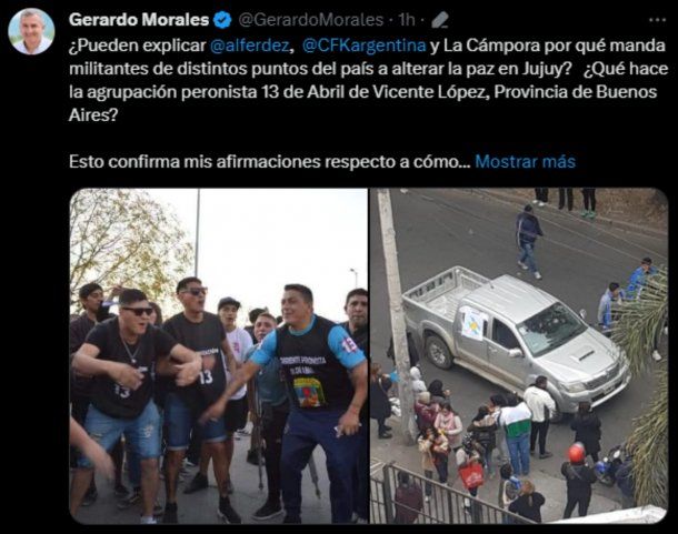 Papelón total: la insólita fake news de Gerardo Morales
