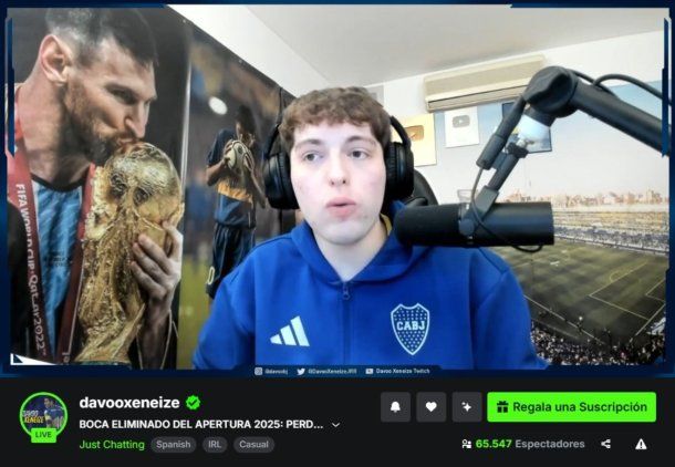 Davo xeneize y su frustración con Riquelme.