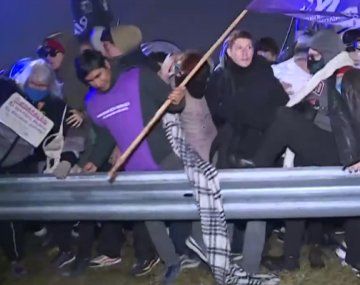 Gendarmería reprimió a trabajadores de Georgalos en Panamericana