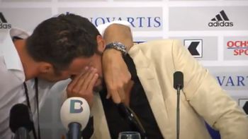 El jugador surgido en Chacarita no pudo contener la emoción El jugador surgido en Chacarita no pudo contener la emoción