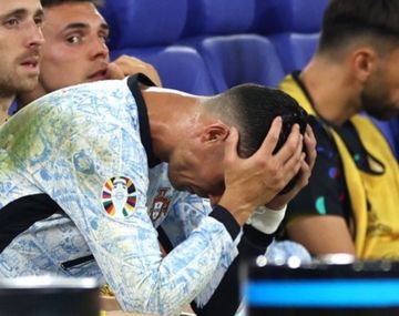 La bronca de Cristiano tras ser sustituido en la derrota de Portugal ante Georgia