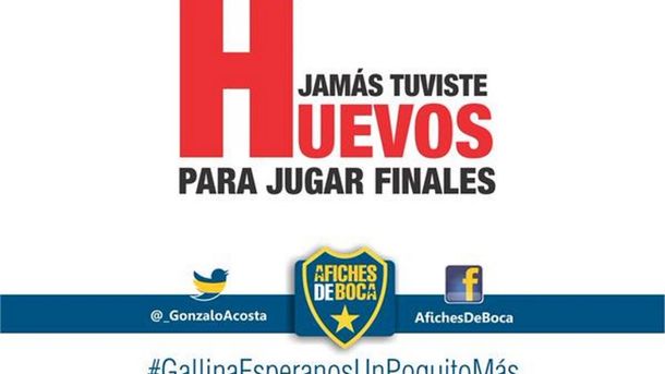 Aparecieron los afiches para cargar a River, previo al Superclásico