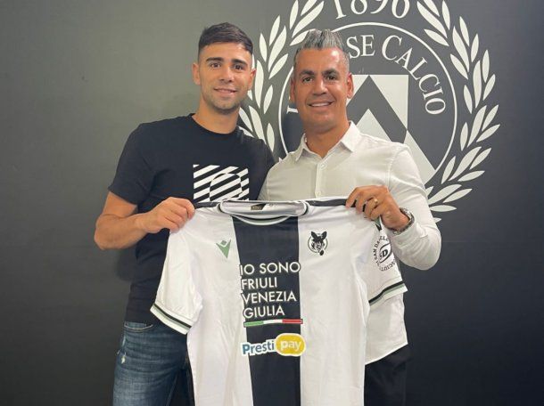 Lautaro Gianetti fue presentado como nuevo jugador del Udinese de Italia
