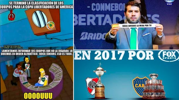 Tras el sorteo de la Libertadores, River se burla con memes de Boca