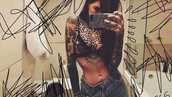 Una fanática se tatuó a Cande Tinelli en corpiño: mirá la foto Una fanática se tatuó a Cande Tinelli en corpiño: mirá la foto
