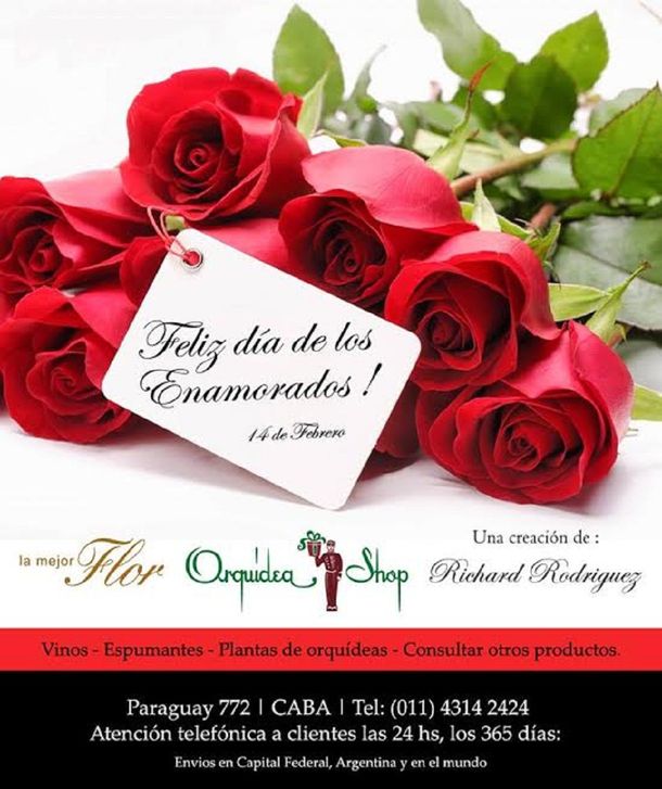 Celebrá San Valentín con Orquídea Shop y minutouno.com