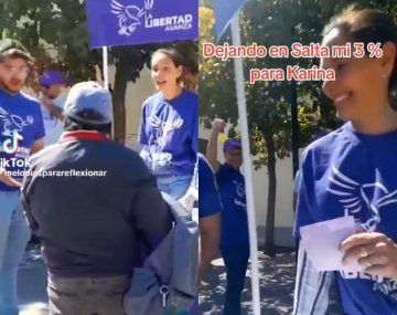 La dura chicana de una vecina a militantes libertarios en medio del escándalo por los audios