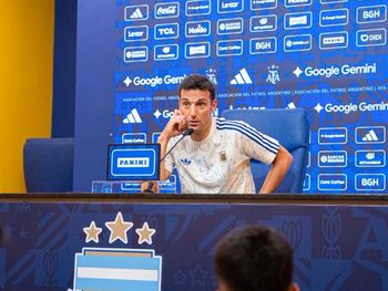 Lionel Scaloni, DT de la Selección argentina. Foto: Agencia NA