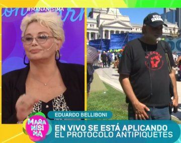 Eduardo Belliboni quiso seducir a Carmen Barbieri durante el paro