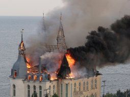 rusia bombardeo el castillo de harry potter en odesa: cinco muertos