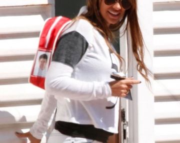 Las fotos que comprueban el embarazo de la mujer de Lionel Messi