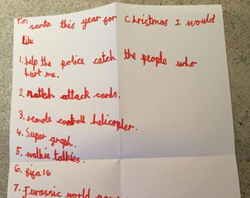 El inédito pedido de un nene a Papá Noel