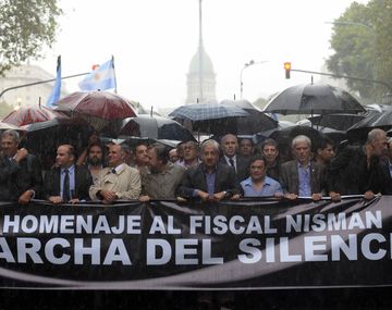 El año pasado se realizó la Marcha del Silencio por el primer aniversario de la muerte de Nisman