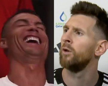 Desopilante imitación de Cristiano a Messi: ¿Qué mirás