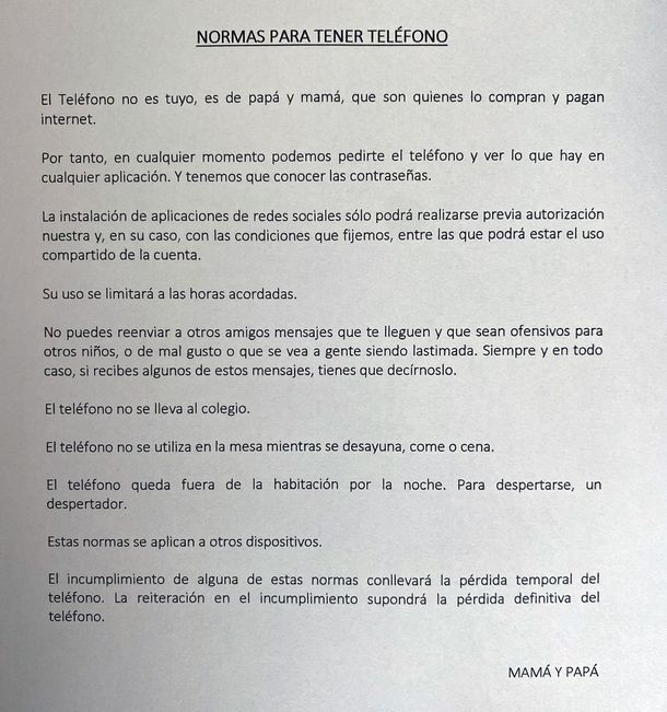 Un padre se volvió viral por el contrato leonino que le hizo firmar a su hija