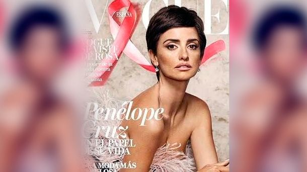 Penélope Cruz, en la portada de Vogue contra el cáncer de mama