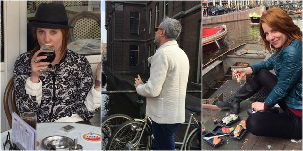 Rial, descontracturado con Kämpfer: sushi en las calles de Amsterdam y paseo en bici