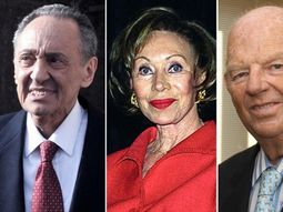 Héctor Magnetto, Ernestina Herrera de Noble y Bartolomé Mitre Héctor Magnetto, Ernestina Herrera de Noble y Bartolomé Mitre