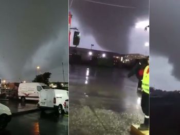 VIDEO: Un fuerte tornado azotó el sur de Chile