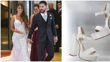 Los zapatos de Antonela Roccuzzo tuvieron un detalle muy especial. Los zapatos de Antonela Roccuzzo tuvieron un detalle muy especial.