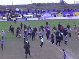 Agredieron a Ventura durante una batalla campal en un partido de Victoriano Arenas