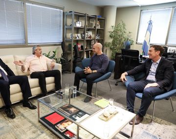 Claudio Ferreño, Alberto Fernández, Horacio Rodríguez Larreta y Diego Santilli