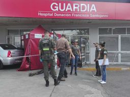 Tiros, persecución y muerte en el hospital Santojanni