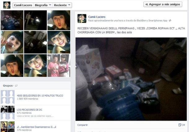 Detuvieron a los saqueadores que publicaron imágenes del botín en sus cuentas de Facebook