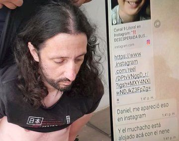 Filtraron el mensaje que permitió ubicar a Pablo Laurta