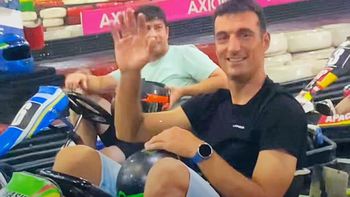 video: scaloni cambio la pelota por el volante y brillo en una carrera de karting en rosario video: scaloni cambio la pelota por el volante y brillo en una carrera de karting en rosario