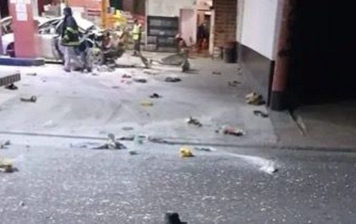 El auto que explotó mientras le cargaban gas tenía cocaína