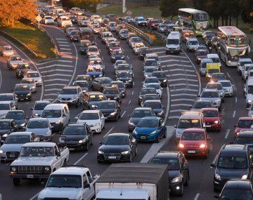 Así está el tránsito en las rutas nacionales y los accesos a la Ciudad de Buenos Aires