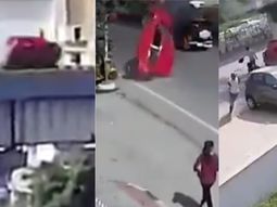 Una mamá murió y seis personas resultaron heridas por un auto que cayó de una autopista