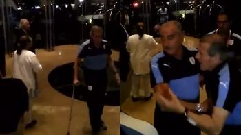 el duro cruce entre tabarez y un hincha por la derrota de uruguay el duro cruce entre tabarez y un hincha por la derrota de uruguay