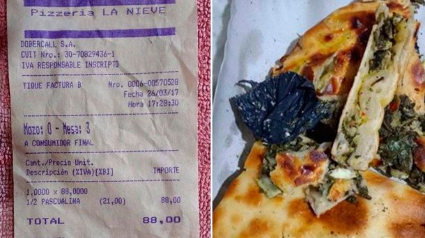 La mujer ya había comido tres pedazos de tarta cuando encontró el nylon