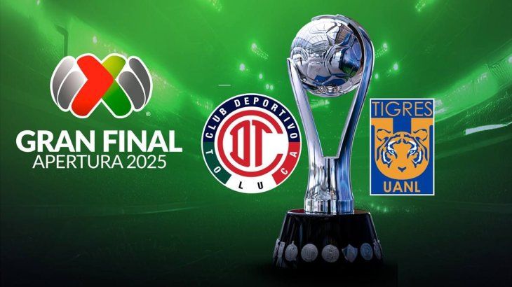 Tigres y Toluca comenzarán a definir quien será el campeón del Apertura 2025 cuando este jueves 11 de diciembre se enfrenten en el partido de ida.