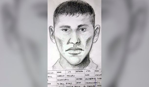 El identikit del asesino de Leandro Alcaraz
