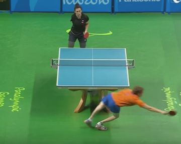 El punto que maravilló a todos en el tenis de mesa