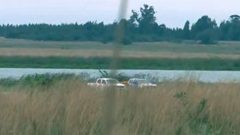 Búsqueda de Loan Danilo Peña: buzos rastrillan una laguna Búsqueda de Loan Danilo Peña: buzos rastrillan una laguna