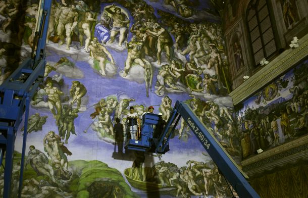 Recrearon en tamaño real la Capilla Sixtina del Vaticano en México